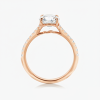 Hercules Knot Ring With Tapered Pave Band - Carrie K.