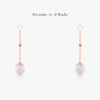Jade Long Ear Drops (18K Gold) - Carrie K.