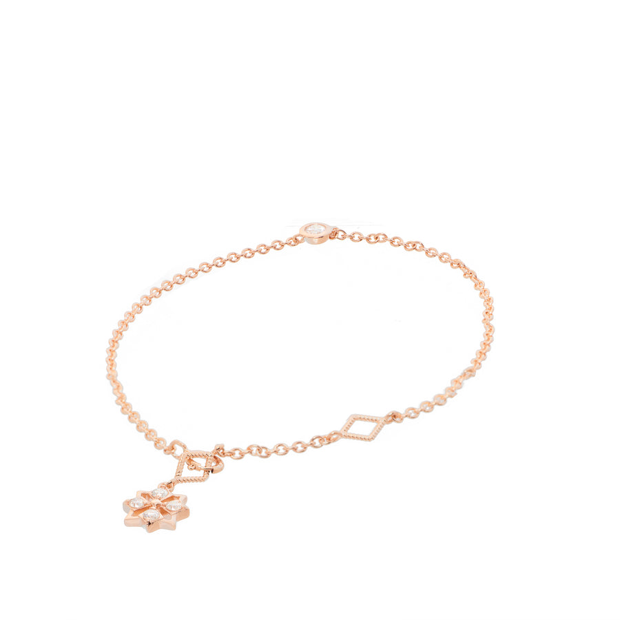 Star Mini Solitaire Bracelet (9K Gold) - Carrie K. 