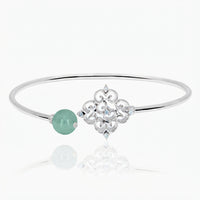 Blessings Jade Twisty Bangle (14K Gold) - Carrie K.