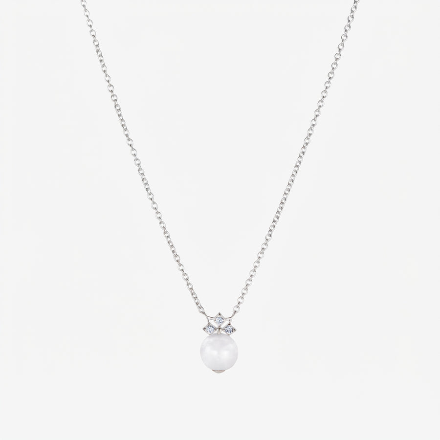 Star Mini Pearl Necklace (18K Gold) - Carrie K.
