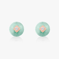 Blessings Jade Studs (14K Gold) - Carrie K.