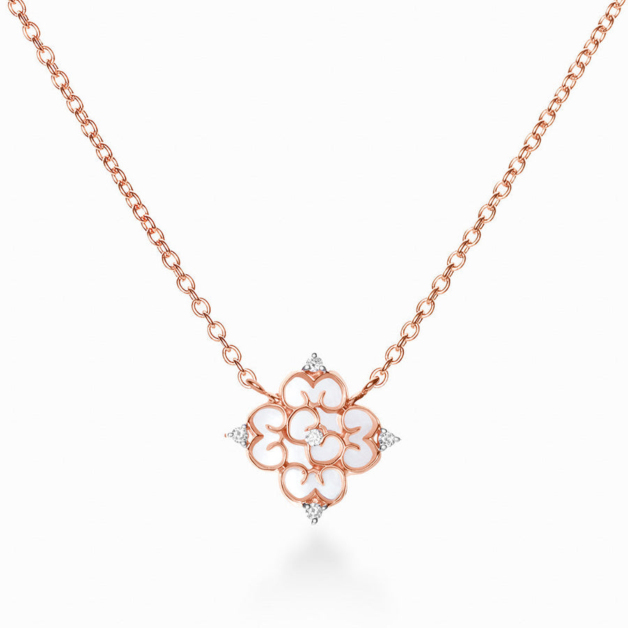 Blessings Mini Mother of Pearl Necklace (18K Gold) - Carrie K.