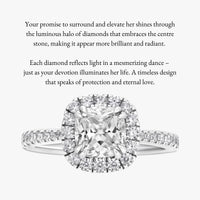 Classic Halo (1.5ct & Below) With Tapered Pave Band - Carrie K.