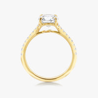 Hercules Knot Ring With Tapered Pave Band - Carrie K.