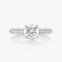 Hidden Halo Knife Edge Pave Ring - Carrie K.