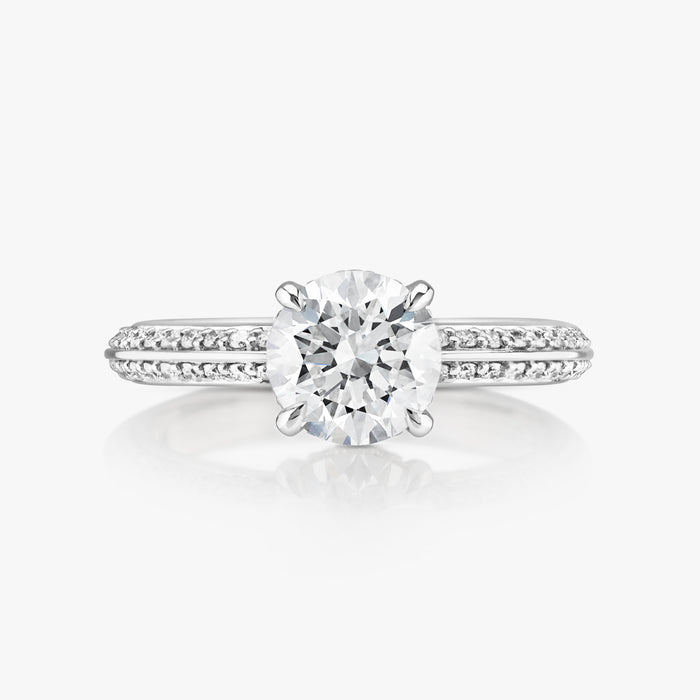 Hidden Halo Knife Edge Pave Ring - Carrie K.