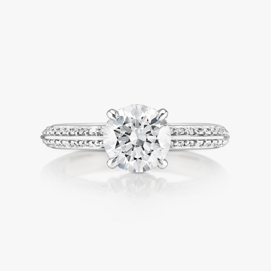 Hidden Halo Knife Edge Pave Ring - Carrie K.