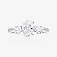 Jasmine Trilogy Ring (Round Side Stones) - Carrie K.