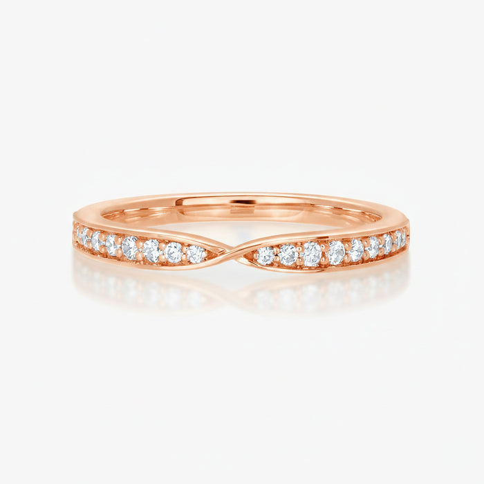 Infinity Tapered Pave Band - Carrie K.