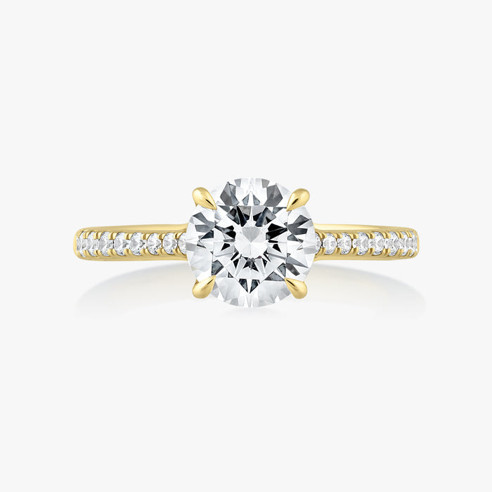 Hercules Knot Ring With Tapered Pave Band - Carrie K.