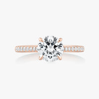Hercules Knot Ring With Tapered Pave Band - Carrie K.
