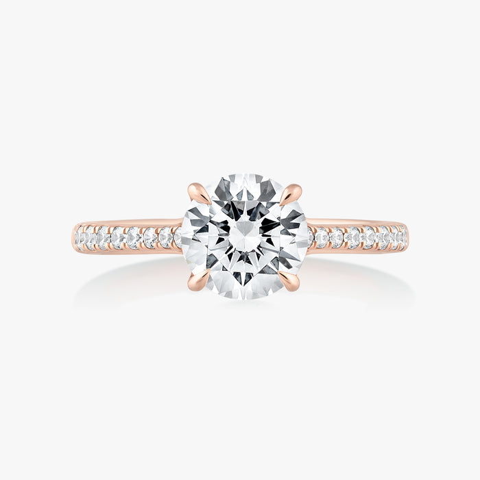 Hercules Knot Ring With Tapered Pave Band - Carrie K.