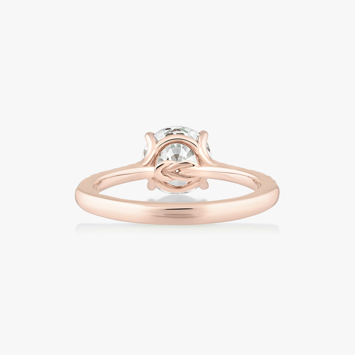 Hercules Knot Ring With Tapered Pave Band - Carrie K.
