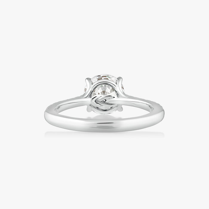 Hercules Knot Ring With Tapered Pave Band - Carrie K.
