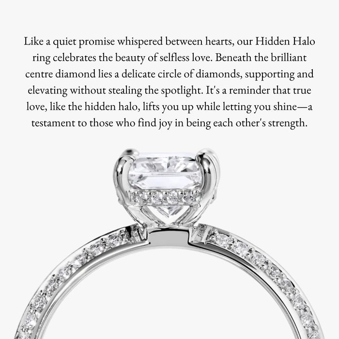 Hidden Halo Knife Edge Pave Ring - Carrie K.