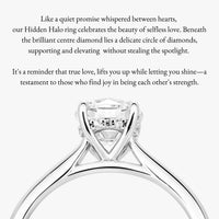 Hidden Halo Ring With Straight Band - Carrie K.