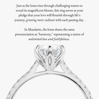 Lotus Pave With Cathedral Ring - Carrie K.