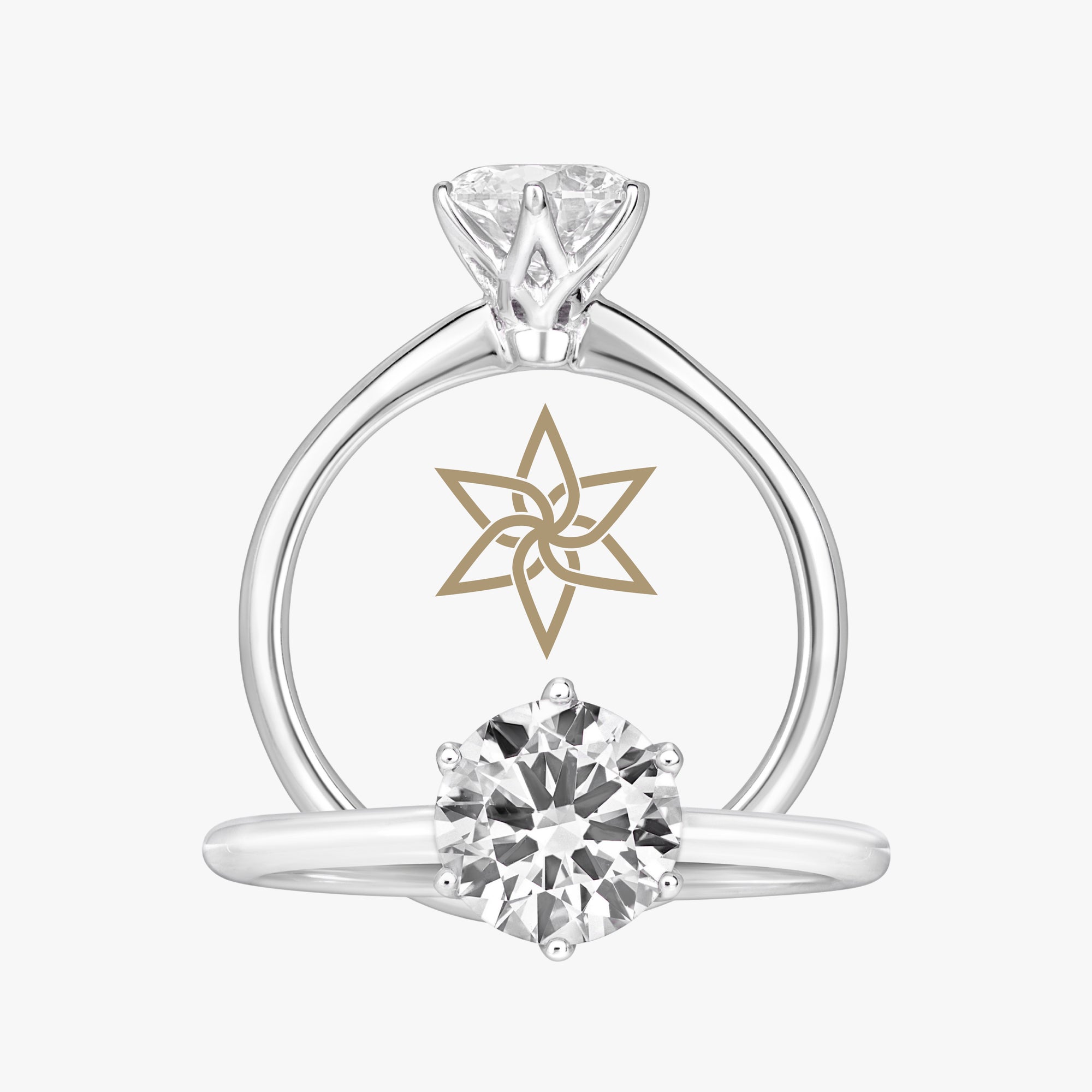 Entwine Ring With Tapered Band - Carrie K.