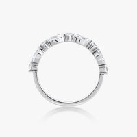 Marquise Round Diamond Half Eternity Ring - Carrie K.