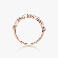 Marquise Round Diamond Half Eternity Ring - Carrie K.
