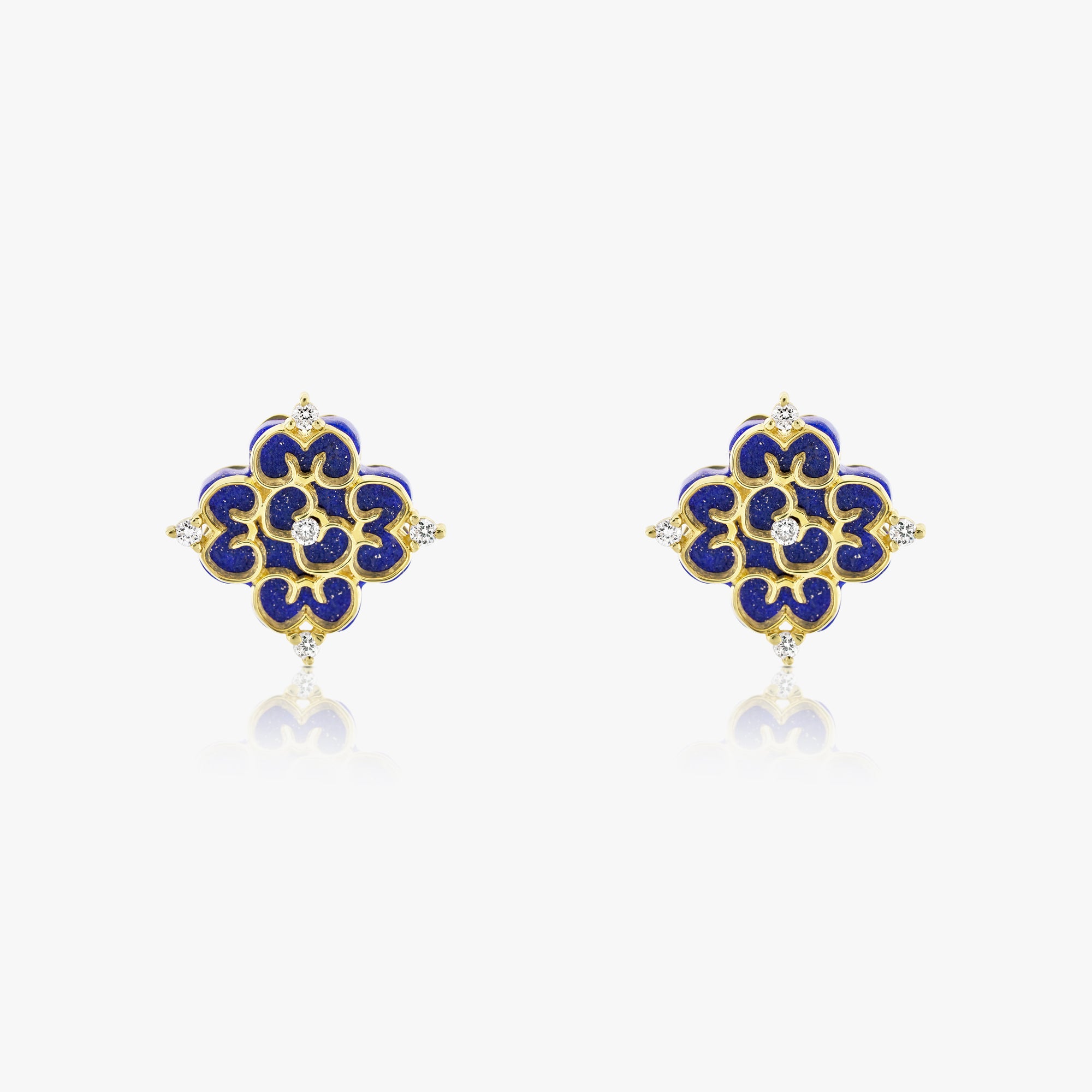 Blessings Mini Lapis Lazuli Studs - Carrie K.