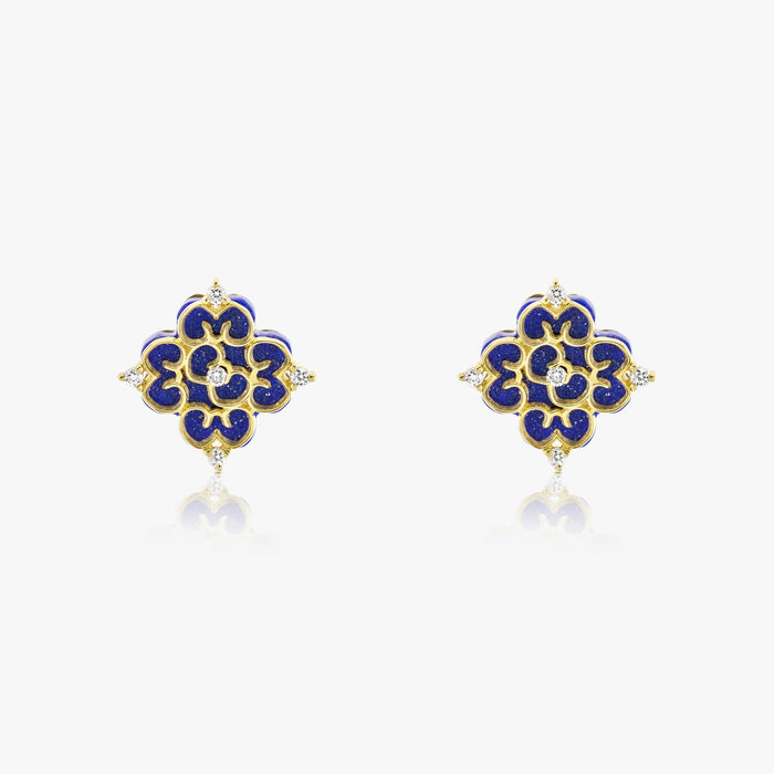 Blessings Mini Lapis Lazuli Studs - Carrie K.