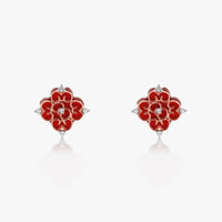 Blessings Mini Red Agate Studs - Carrie K.
