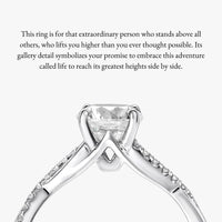 Pinnacle Ring With Infinity Half Diamond Band - Carrie K.