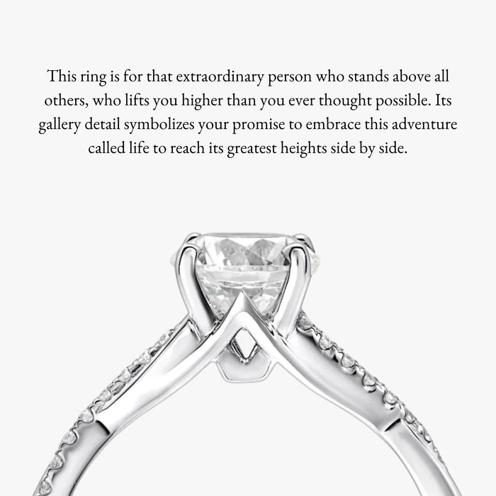 Pinnacle Ring With Infinity Half Diamond Band - Carrie K.