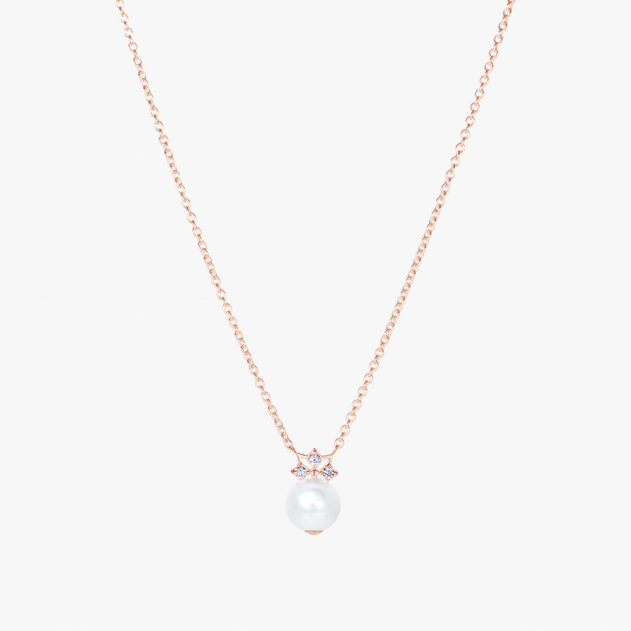 Star Mini Pearl Necklace (18K Gold) - Carrie K.