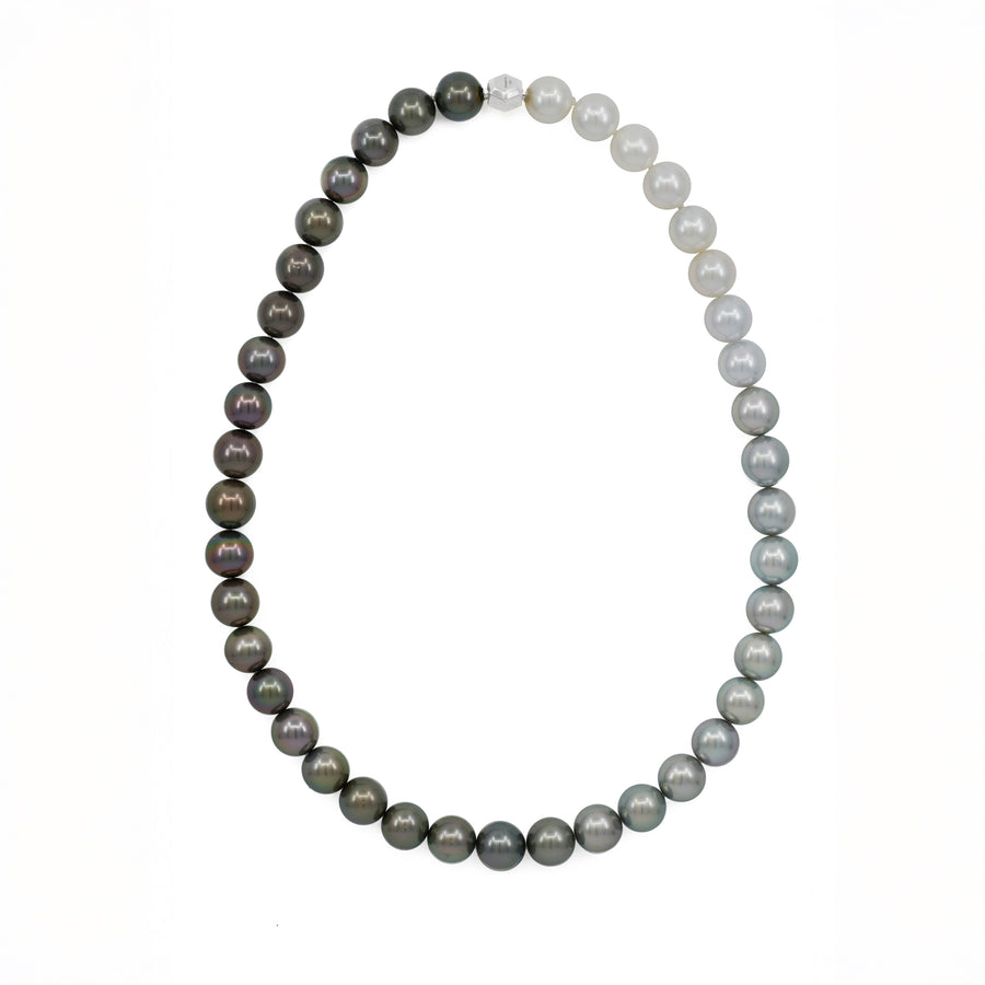 Circle Tahitian and South Sea Graduated Pearl Necklace 10mm - Carrie K.