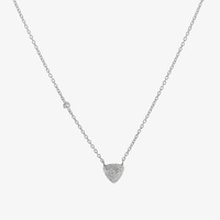 Trilliant Pave Necklace (14K Gold) - Carrie K. 