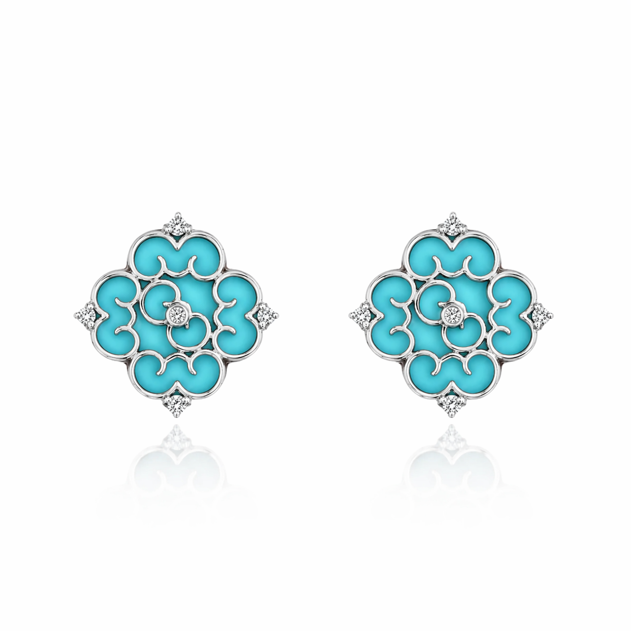 Blessings Mini Turquoise Ear Studs - Carrie K.