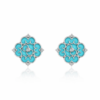 Blessings Mini Turquoise Ear Studs - Carrie K.