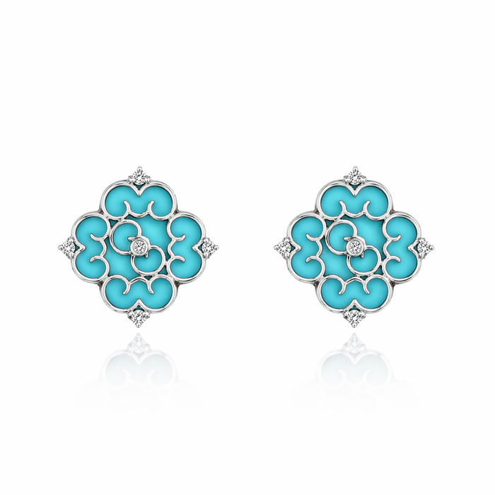 Blessings Mini Turquoise Ear Studs - Carrie K.