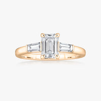 Pinnacle Tapered Baguette Trilogy Ring - Carrie K.
