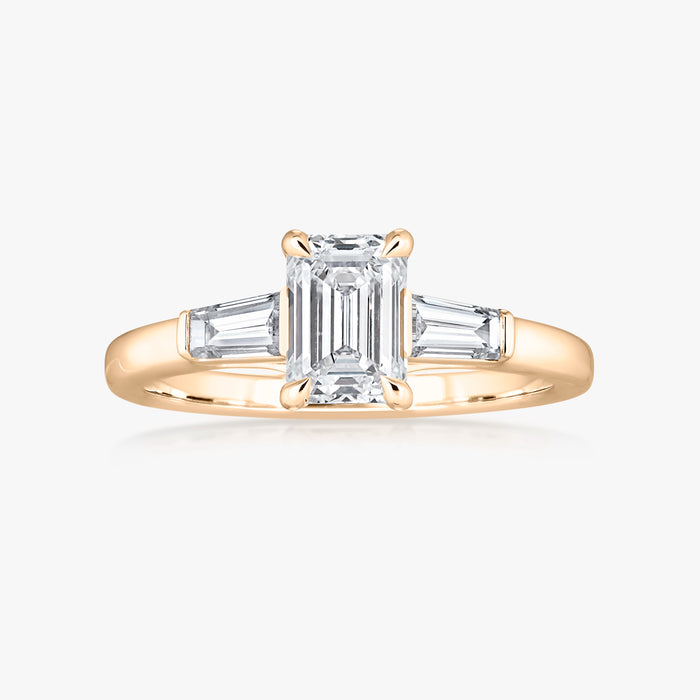 Pinnacle Tapered Baguette Trilogy Ring - Carrie K.