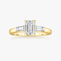 Pinnacle Tapered Baguette Trilogy Ring - Carrie K.
