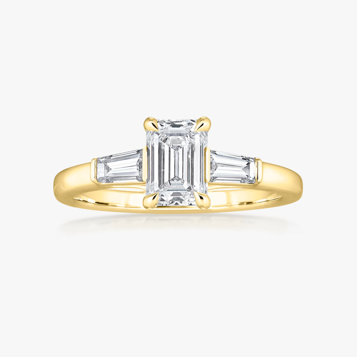 Pinnacle Tapered Baguette Trilogy Ring - Carrie K.