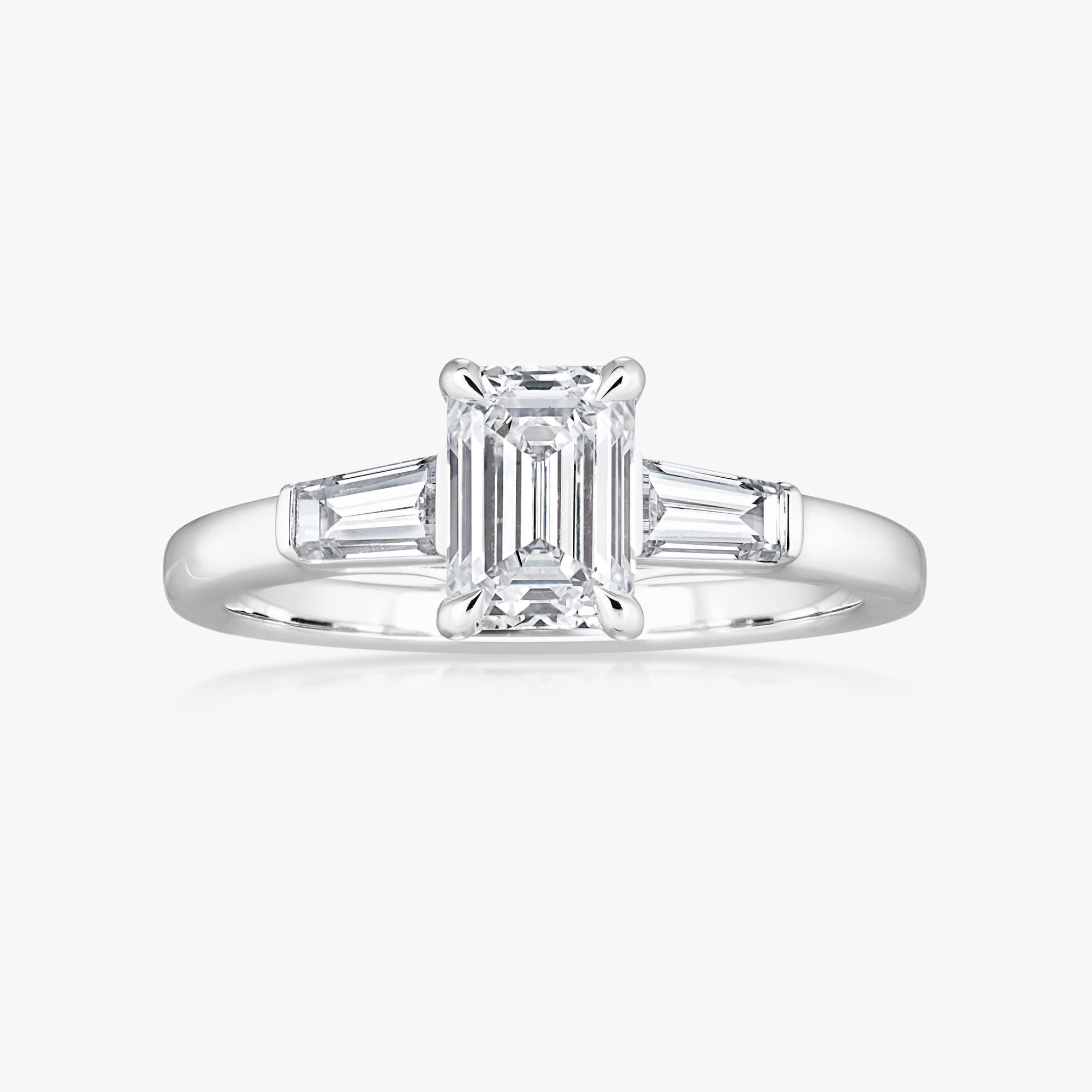 Pinnacle Tapered Baguette Trilogy Ring - Carrie K. 