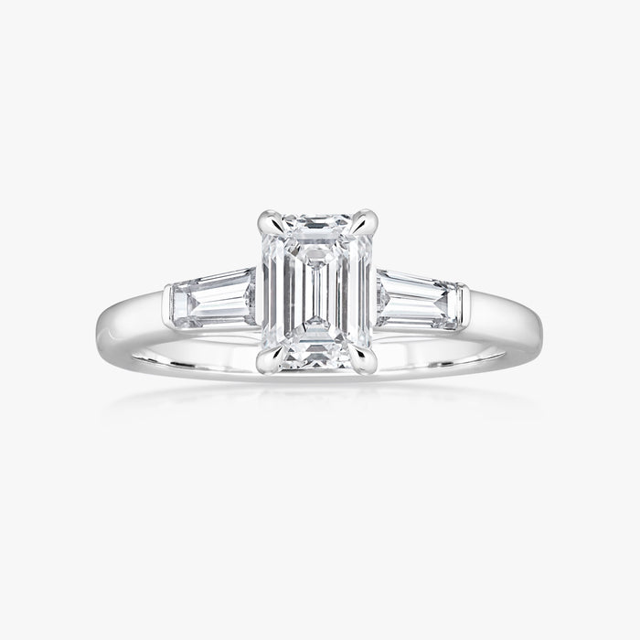 Pinnacle Tapered Baguette Trilogy Ring - Carrie K. 