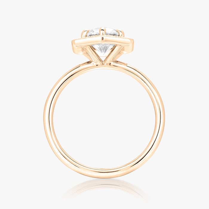 Fine Hexa Halo Ring - Carrie K.