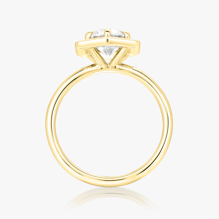 Fine Hexa Halo Ring - Carrie K.