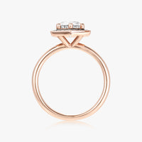 Fine Hexa Halo Ring (Black Diamonds) - Carrie K.