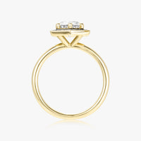 Fine Hexa Halo Ring (Black Diamonds) - Carrie K.