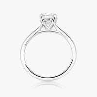 Hidden Halo Ring With Straight Band - Carrie K.