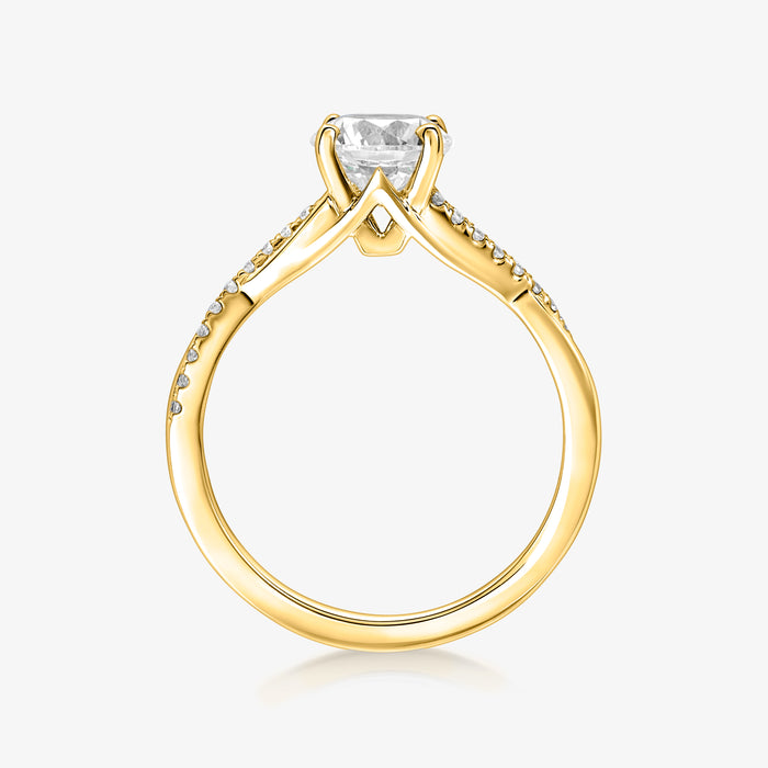 Pinnacle Ring With Infinity Half Diamond Band - Carrie K.