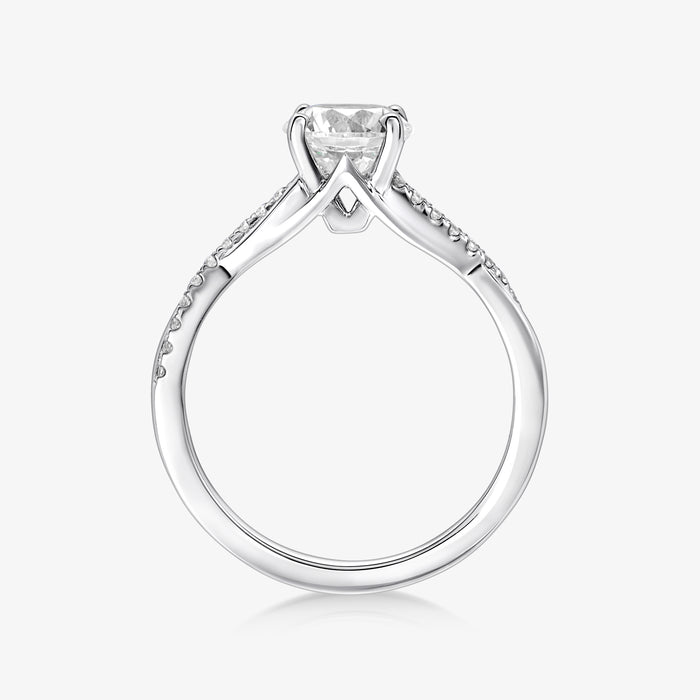 Pinnacle Ring With Infinity Half Diamond Band - Carrie K.