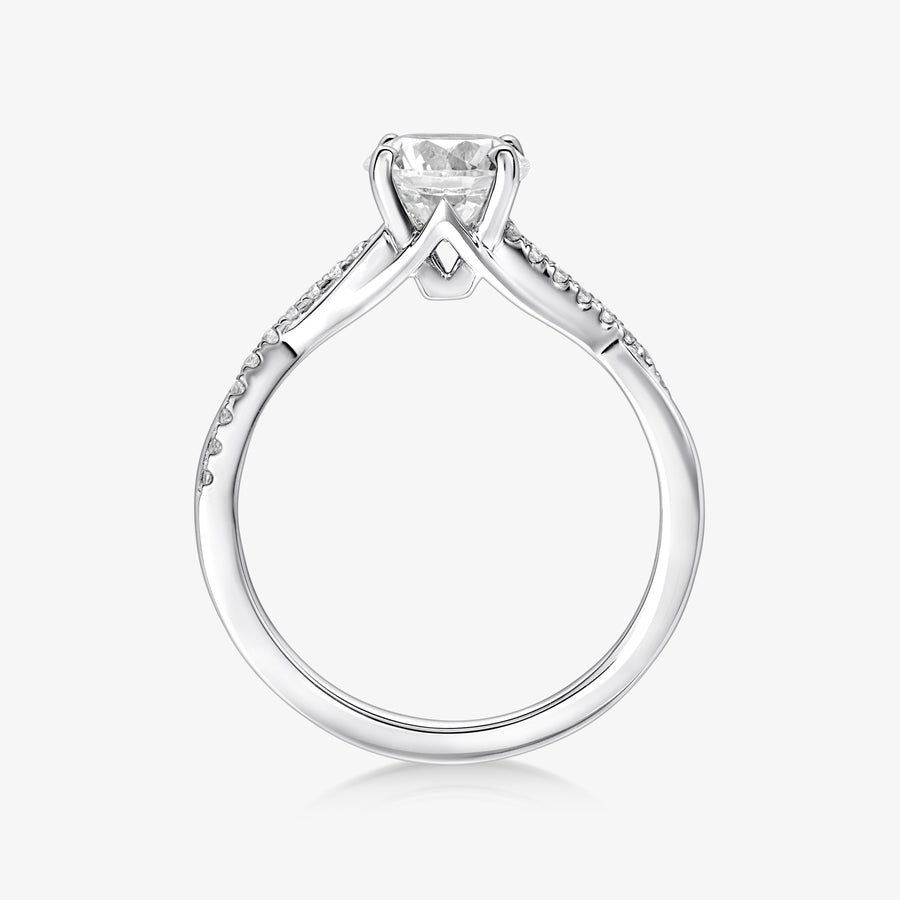 Pinnacle Ring With Infinity Half Diamond Band - Carrie K.